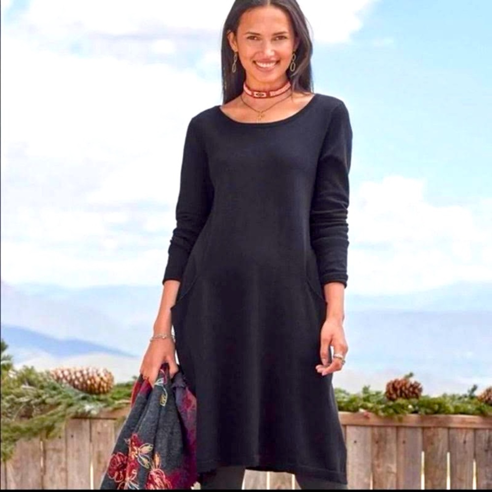 Sundance Silk Blend Dress with Pockets- Medium‎